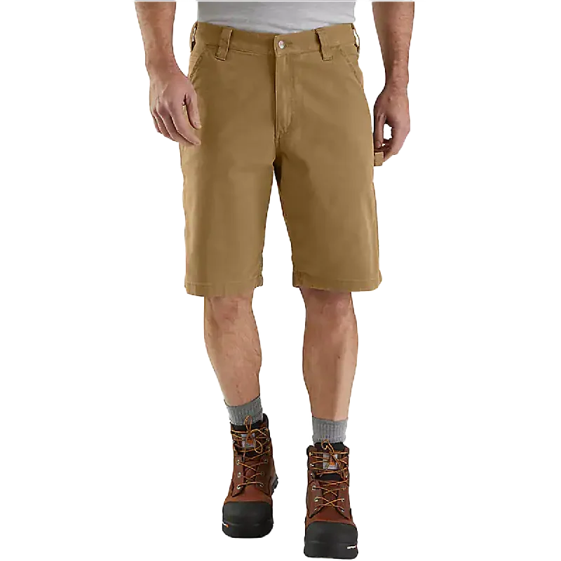 Men's elastic waistband lounge shorts for lazy weekends at homeMen's Rugged Flex Canvas Utility Work Short