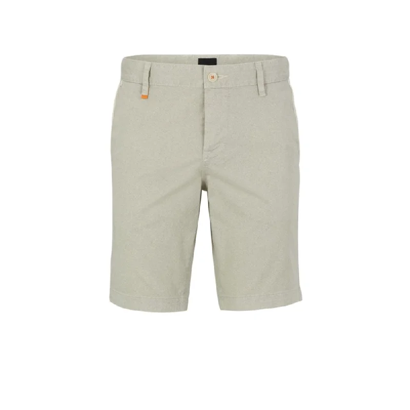 Men's pleated front twill shorts for a classic and sophisticated appearanceSlim-fit shorts in printed stretch-cotton twill