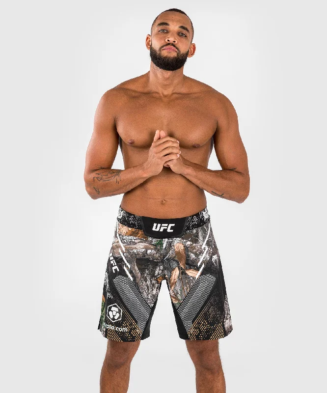 Men's pleated front twill shorts for a classic and sophisticated appearanceUFC Adrenaline by Venum Fight Night Men's Realtree Camo Fightshort - Long Fit