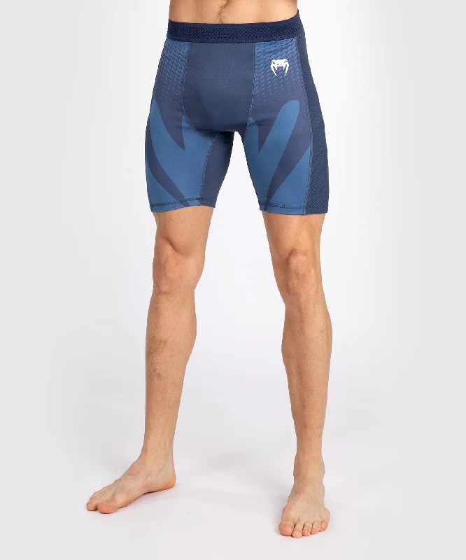 Men's floral print silk blend shorts for a unique night - out lookVenum Attack Men's Vale Tudo Short - Navy Blue