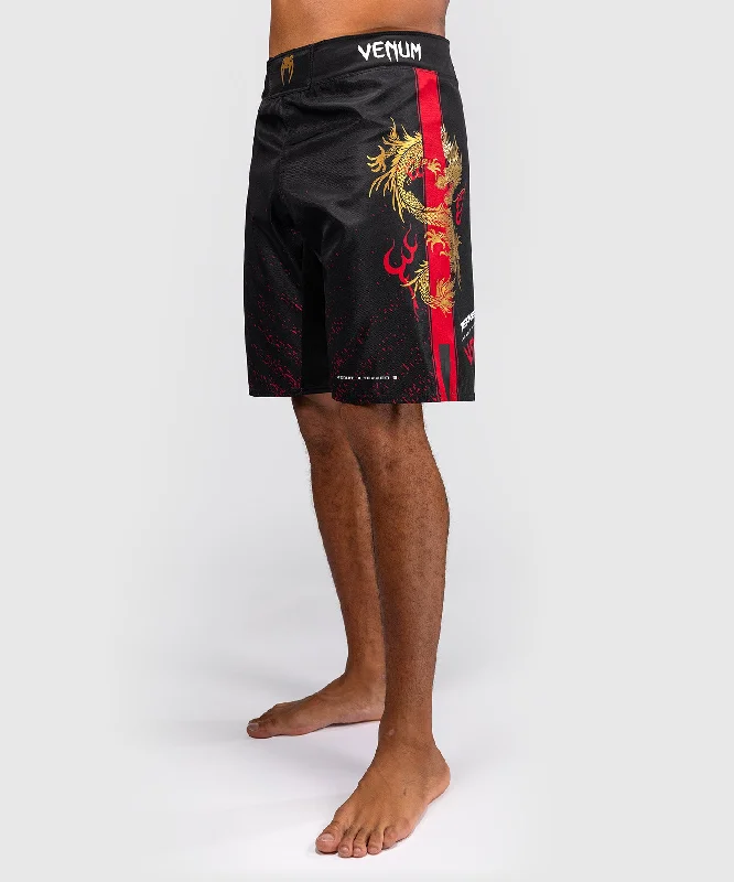 Men's high - waisted swim shorts with UPF protection for beach vacationsVenum x Tekken 8 - Marshall Law Fight Shorts - Black/Red/Gold