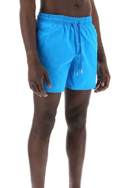 Men's floral print silk blend shorts for a unique night - out lookVilebrequin Hydro-Reactive Sea