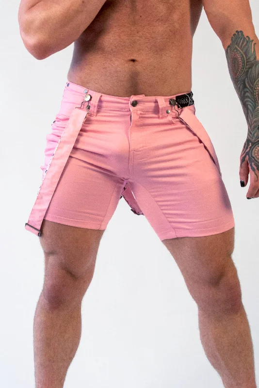 Men's high - waisted swim shorts with UPF protection for beach vacationsWYL.  Nu Pink Short